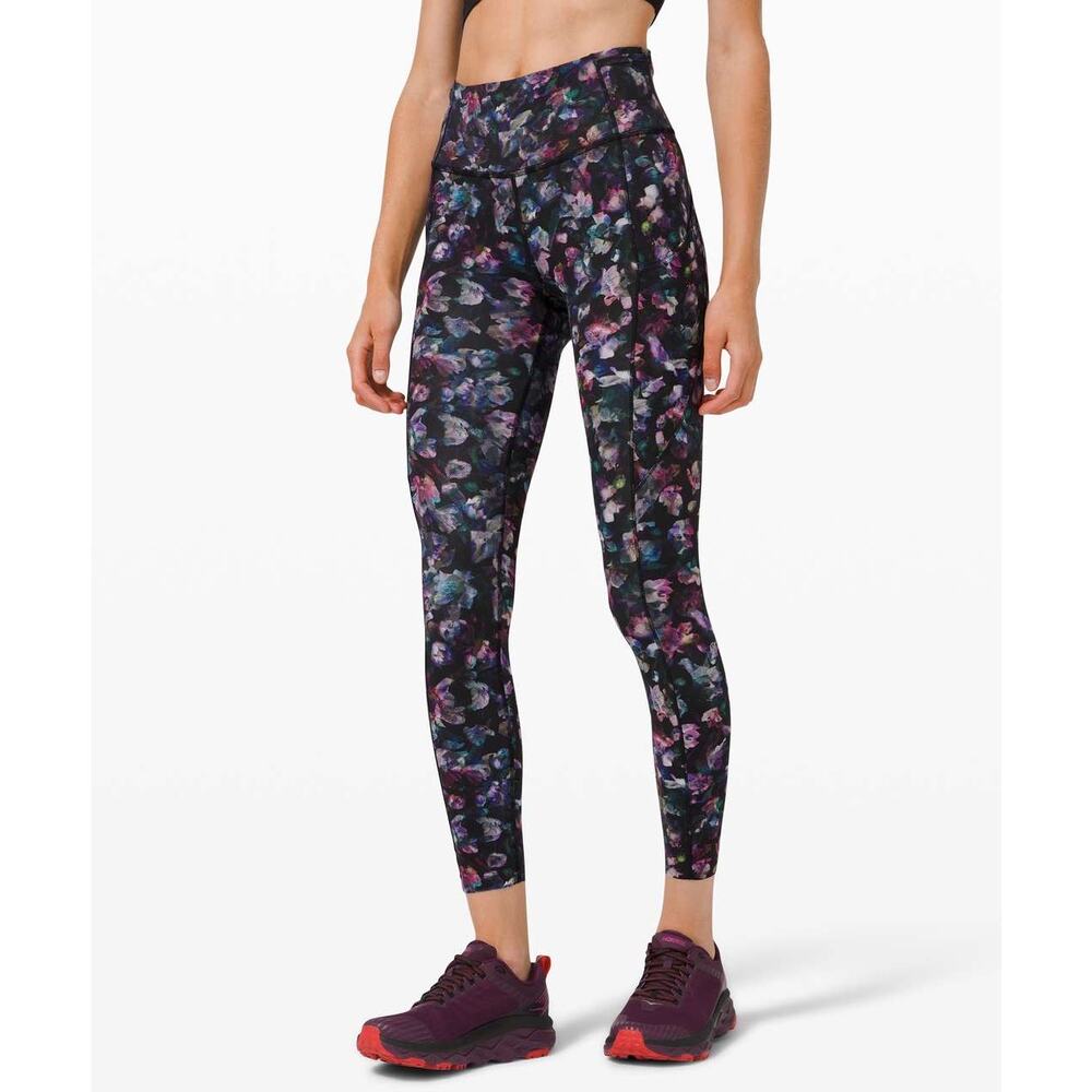 Lululemon Fast and Free Tight Non-Reflective Nulux Activate Floral Multi size 4